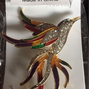 Exotic Bird Brooch